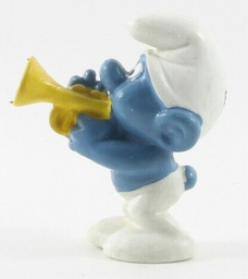 Schtroumpf à la trompette - photo