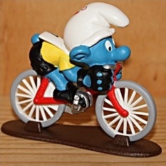 Schtroumpf cycliste - photo