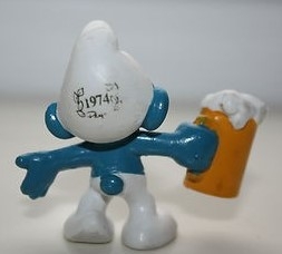 Schtroumpf avec bière - photo