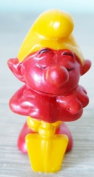 Schtroumpf endormi sur sa pelle (petit) - photo