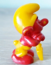 Schtroumpf endormi sur sa pelle (petit) - photo