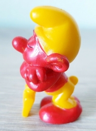 Schtroumpf endormi sur sa pelle (petit) - photo