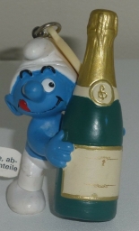 Schtroumpf bouteille de champagne - photo