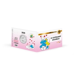 Pièce en argent 50€ - Schtroumpf & Schtroumpfette - photo