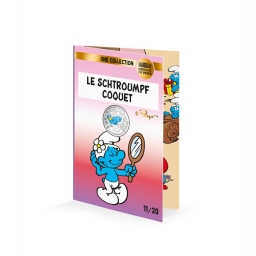 Pièce en argent 10€ - Schtroumpf Coquet - photo