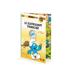 Pièce en argent 10€ - Schtroumpf financier - photo