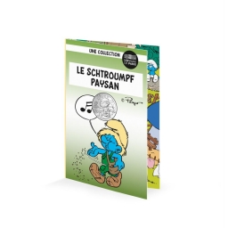 Pièce en argent 10€ - Schtroumpf paysan - photo