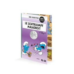 Pièce en argent 10€ - Schtroumpf Maladroit - photo