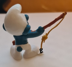 Schtroumpf pêcheur - photo