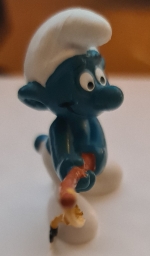 Schtroumpf pêcheur - photo