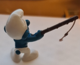 Schtroumpf pêcheur - photo