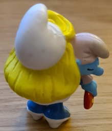 Schtroumpfette avec bébé - photo