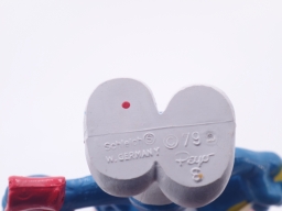 Schtroumpf avec brosse à dents et dentifrice - photo