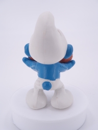 Schtroumpf avec hotdog - photo