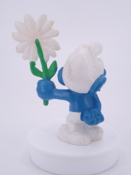 Schtroumpf courtisant avec fleur (rendez-vous) - photo