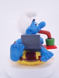 Schtroumpf accro au travail - photo