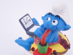 Schtroumpf accro au travail - photo