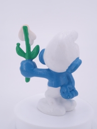 Schtroumpf courtisant avec fleur (rendez-vous) - photo