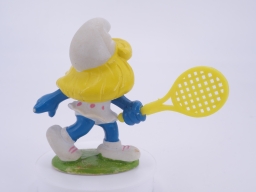 Schtroumpfette joueuse de tennis - photo