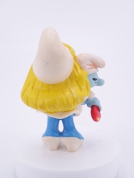 Schtroumpfette avec bébé - photo