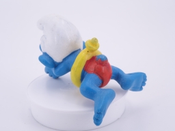 Schtroumpf nageur avec bouée (grand) - photo