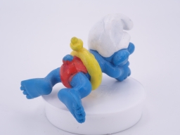 Schtroumpf nageur avec bouée (grand) - photo