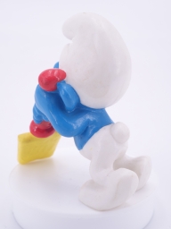 Schtroumpf endormi sur sa pelle (grand) - photo