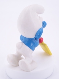 Schtroumpf endormi sur sa pelle (grand) - photo