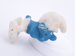 Schtroumpf avec pancarte - photo