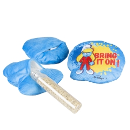 Jouet avec herbe a chat - Schtroumpfette - photo