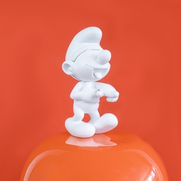 Schtroumpf rieur - Blanc - photo
