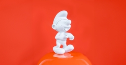 Schtroumpf rieur - Blanc - photo