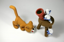 Azrael et les schtroumpfs - photo