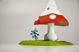Schtroumpf et champignon - photo