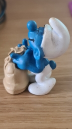 Schtroumpf avec sac de blé (meunier) - photo