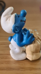 Schtroumpf avec sac de blé (meunier) - photo