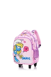 Wheeled backpack - Smurfette - photo
