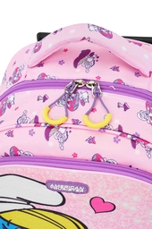 Wheeled backpack - Smurfette - photo