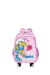 Wheeled backpack - Smurfette - photo