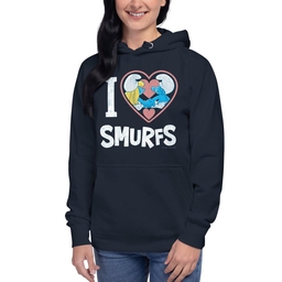 Hoodie - I love Smurf - photo