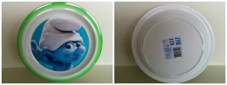 Assiette en plastique - Schtroumpf