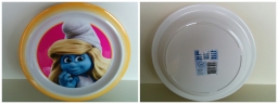 Assiette en plastique - Schtroumpfette
