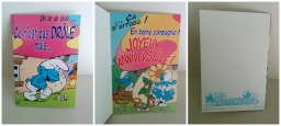 Carte d'anniversaire Schtroumpf Farceur