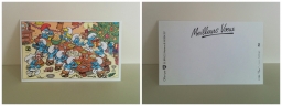 BP - Carte de vœux Repas des Schtroumpfs