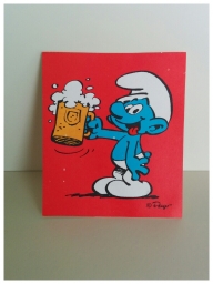 Image Schtroumpf avec une bière