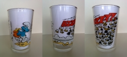 Verre Schtroumpf qui fuit les abeilles