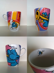 Mug Schtroumpf Musicien