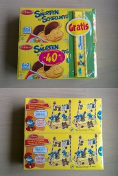 Lot de 2 paquets de gâteaux & règle jaune