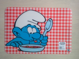 Set de table Schtroumpf qui mange