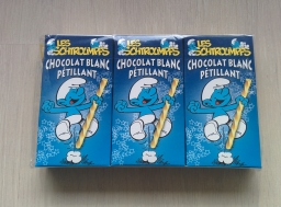 Bâtonnets pétillants au chocolat blanc